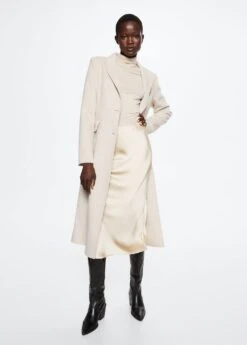 Manteau Laine Ajusté Fait Main 24 Manteau Laine Ajusté Fait Main -Tenues Basiques 37045131 05 D1