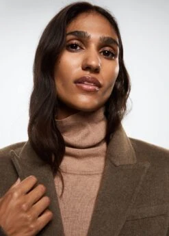 Manteau Laine Ajusté Fait Main 34 Manteau Laine Ajusté Fait Main -Tenues Basiques 37045131 35 D1