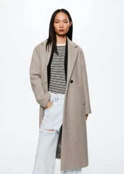 Manteau Laine Oversize 40 Manteau Laine Oversize -Tenues Basiques 37055550 35