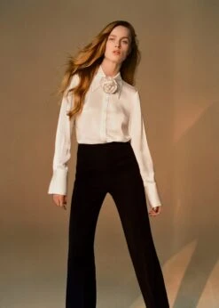 Chemise Satinée Maxifleur Strass -Tenues Basiques 47006717 05 D6