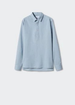 Chemise Lin Boutons 17 Chemise Lin Boutons -Tenues Basiques 47016320 52 B