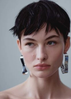 Boucles D'oreilles Forme Asymétrique