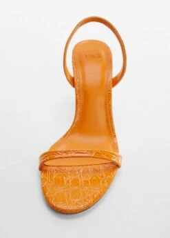 Sandales à Talon Effet Croco -Tenues Basiques 47057823 15 D2