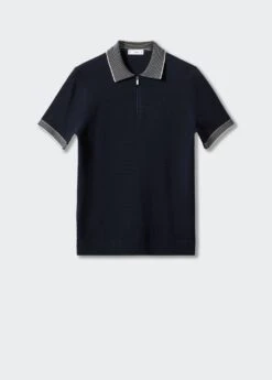 Polo Maille Fine Fermeture Éclair -Tenues Basiques 47067850 56 B