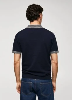 Polo Maille Fine Fermeture Éclair -Tenues Basiques 47067850 56 R