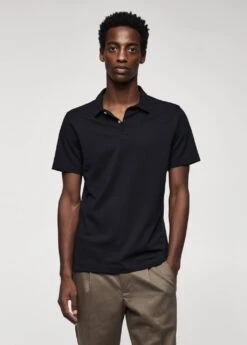 Polo Slim-fit Coton Texturé
