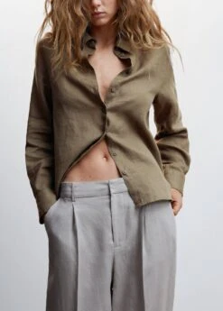 Chemise 100 % Lin -Tenues Basiques 47095651 37 D6