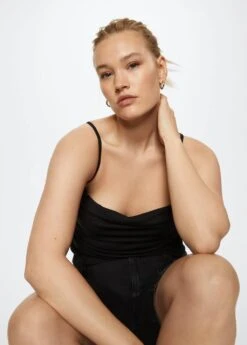 Top De Lingerie Drapé -Tenues Basiques 47198636 99 D5