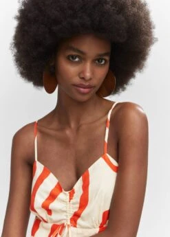 Robe Lin Imprimé -Tenues Basiques 57000254 05 D1