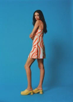 Robe Lin Imprimé -Tenues Basiques 57000254 05 D6