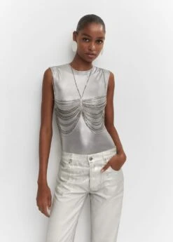 Soutien-gorge Emmanchures Américaines Strass