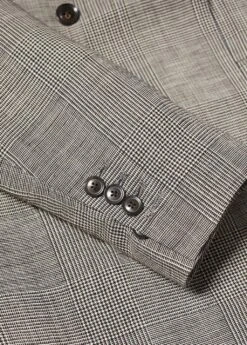 Veste Costume Lin Carreaux -Tenues Basiques 57000445 08 D0