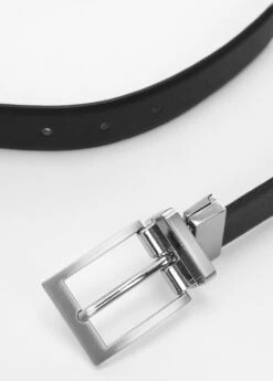Ceinture Habillée Cuir Saffiano -Tenues Basiques 57000653 99 D2