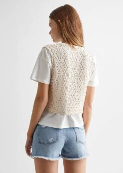 Gilet Coton Brodé -Tenues Basiques 57000898 02 R