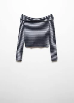 T-shirt épaules Dénudées Rayures -Tenues Basiques 57004031 56 B