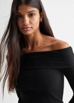 T-shirt épaules Dénudées Rayures -Tenues Basiques 57004031 99 D1