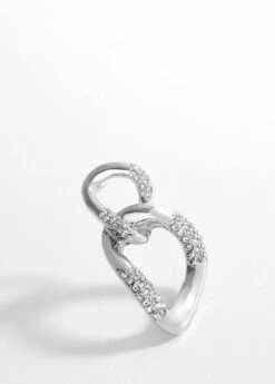 Boucles D'oreilles Asymétriques Cristaux -Tenues Basiques 57004045 PL D1