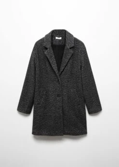 Manteau Jaspé En Laine -Tenues Basiques 57004398 92 B