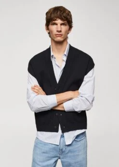 Gilet Maille Boutons