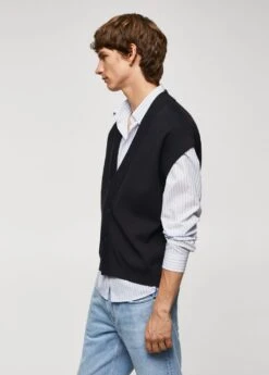 Gilet Maille Boutons -Tenues Basiques 57004405 56 D2