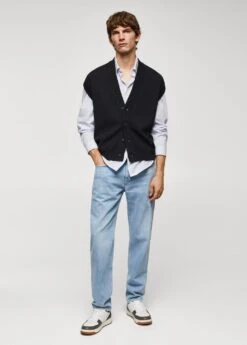 Gilet Maille Boutons -Tenues Basiques 57004405 56 D4