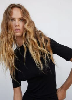 T-shirt Col Montant -Tenues Basiques 57004409 99 D1