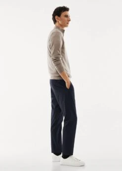 Pull-over 100 % Laine Mérinos Col Zippé 26 Pull-over 100 % Laine Mérinos Col Zippé -Tenues Basiques 57004765 07 D2