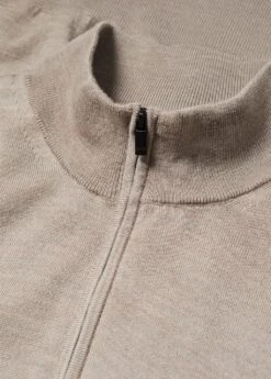 Pull-over 100 % Laine Mérinos Col Zippé 27 Pull-over 100 % Laine Mérinos Col Zippé -Tenues Basiques 57004765 07 D8