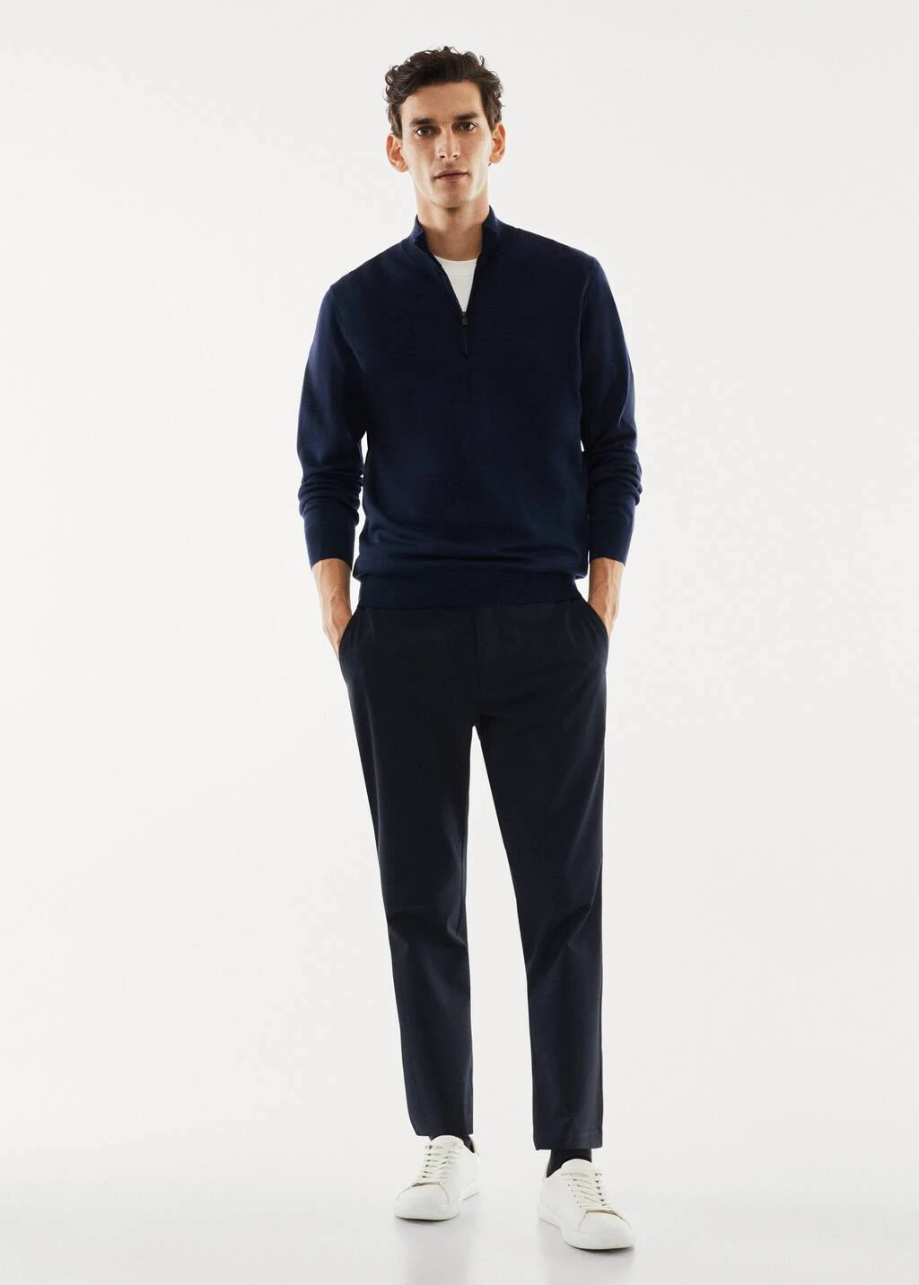 Pull-over 100 % Laine Mérinos Col Zippé 18 Pull-over 100 % Laine Mérinos Col Zippé – Image 16