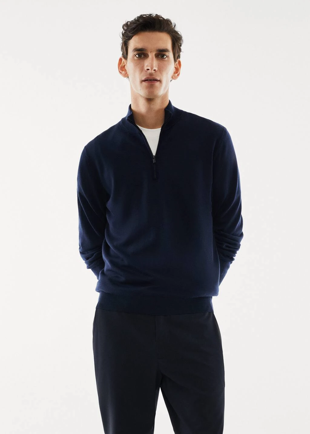 Pull-over 100 % Laine Mérinos Col Zippé 17 Pull-over 100 % Laine Mérinos Col Zippé – Image 15