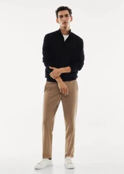 Pull-over 100 % Laine Mérinos Col Zippé 30 Pull-over 100 % Laine Mérinos Col Zippé -Tenues Basiques 57004765 99 99999999 01