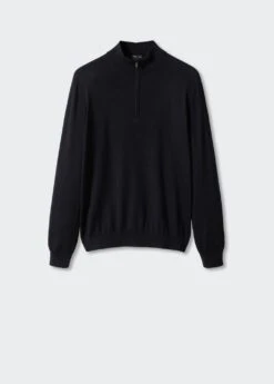 Pull-over 100 % Laine Mérinos Col Zippé 35 Pull-over 100 % Laine Mérinos Col Zippé -Tenues Basiques 57004765 99 B