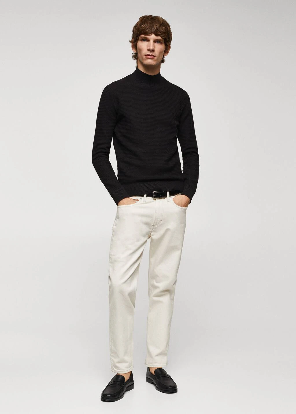 Pull-over Col Montant Structuré 4 Pull-over Col Montant Structuré – Image 2