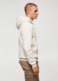 Sweat-shirt Capuche Coton Texte -Tenues Basiques 57005965 02 D2