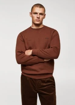 Sweat-shirt Coton Texte