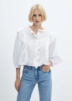 Blouse Volantée Dentelle