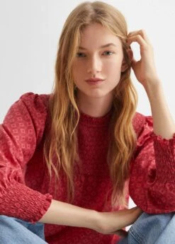 Blouse Imprimée Froncée -Tenues Basiques 57005995 70 D2