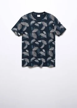 T-shirt Coton Imprimé Feuilles -Tenues Basiques 57006021 56 B