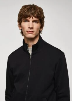 Sweat-shirt Coton Zip -Tenues Basiques 57006027 99 D1