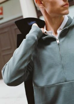 Sweat-shirt Coton Oversize Fermeture Éclair -Tenues Basiques 57006029 43 D5