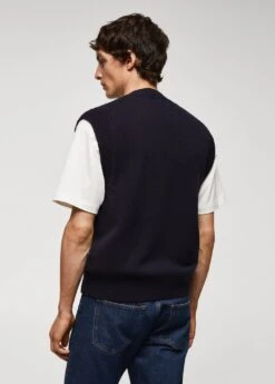 Gilet Maille Laine Mélangée -Tenues Basiques 57007727 56 R