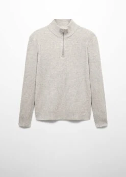 Pull-over Zippé Maille Côtelée -Tenues Basiques 57007728 07 B