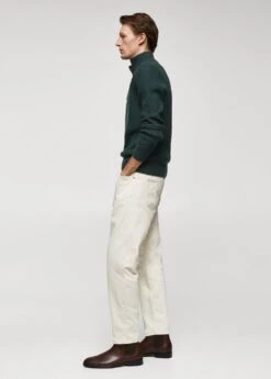 Pull-over Zippé Maille Côtelée -Tenues Basiques 57007728 49 D2