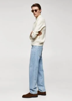 Pull Col Montant Laine Mélangée -Tenues Basiques 57007729 02 D2