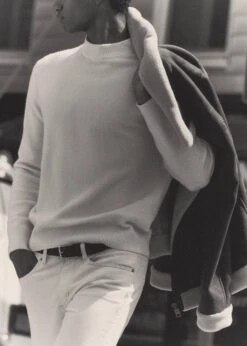 Pull Col Montant Laine Mélangée -Tenues Basiques 57007729 02 D5