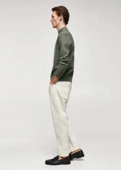 Pull Col Montant Laine Mélangée -Tenues Basiques 57007729 48 D2