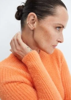 Pull-over Fausse Fourrure Maille Côtelée -Tenues Basiques 57007745 20 D1