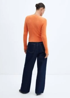 Pull-over Fausse Fourrure Maille Côtelée -Tenues Basiques 57007745 20 R