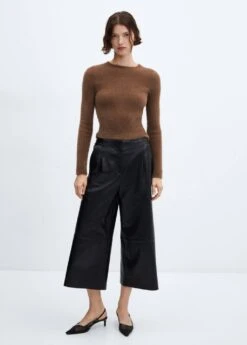 Pull-over Fausse Fourrure Maille Côtelée -Tenues Basiques 57007745 32 99999999 01