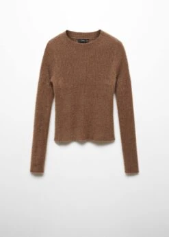 Pull-over Fausse Fourrure Maille Côtelée -Tenues Basiques 57007745 32 B